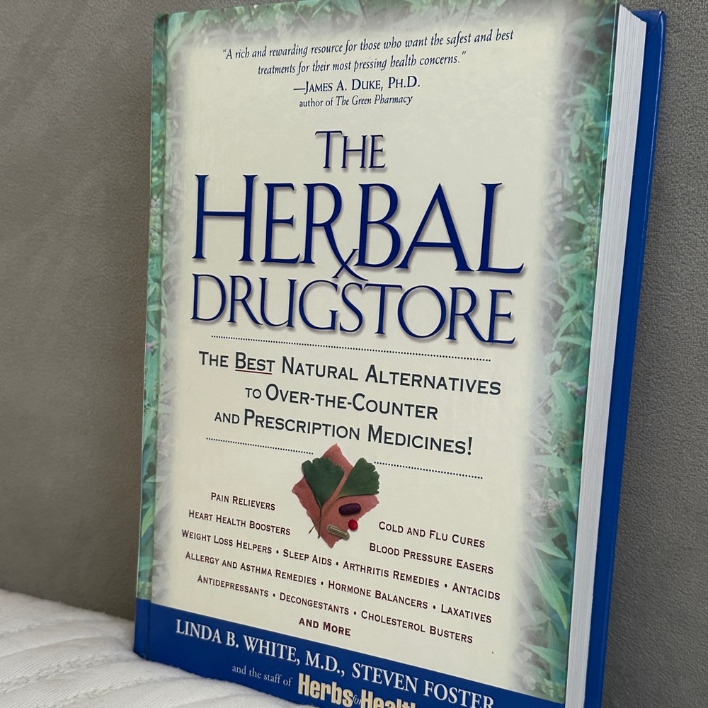 The Herbal Drugstore Book - Blue Cover